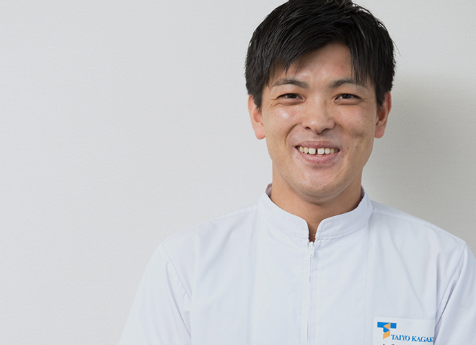 試作・研究開発 愚公移山～大きなことでも根気よく努力し続ければ成功する～ ニュートリション事業部　研究開発グループ所属 近藤 雄介 / Kondo Yusuke 2016年入社 生命農学研究科修了